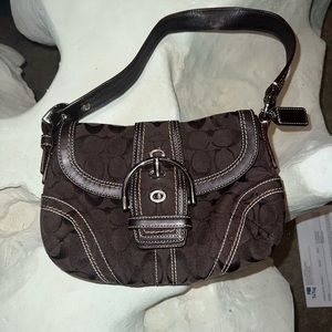 Brown coach purse